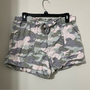 Aerie | Pull-on Shorts, Camo Elastic Waist Shorts